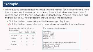 Lecture 102 - Chapter 7 - 2D Example 2 - Array 2d - ITCS113
