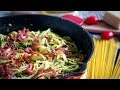 GREEN PEAS &amp; ITALIAN PROSCIUTTO PESTO PASTA - Using Barilla&#39;s Gluten Free Pasta