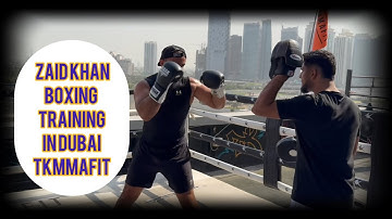 Zaid Khan #Boxing & #jumprope tutorial in TKMMAFIT rooftop gym in the Dubai Heat 🥊🥵 #dubai #fitness
