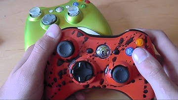 Custom Xbox 360 Controllers | pearlized green,