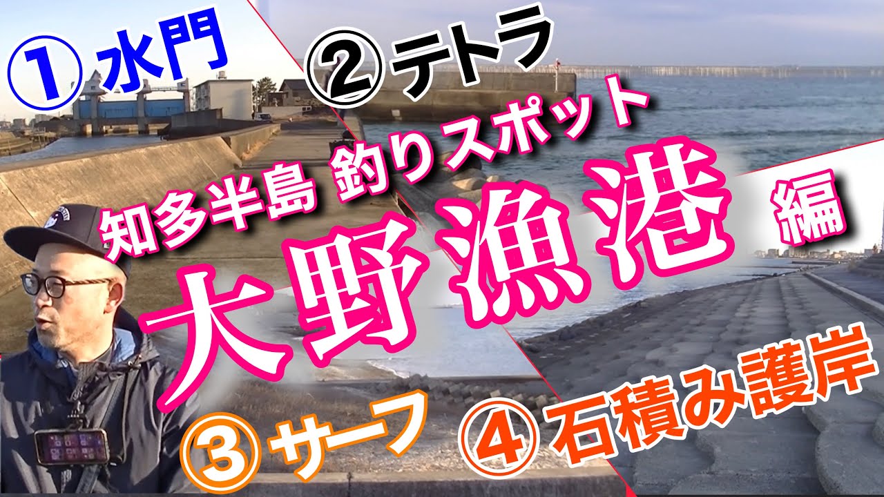 絶対釣れる場所、それは【大野漁港】知多半島で大人気！調査しました