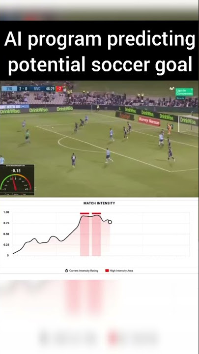 AI program predicting potential soccer goal in near real-time #computervision #machinelearning