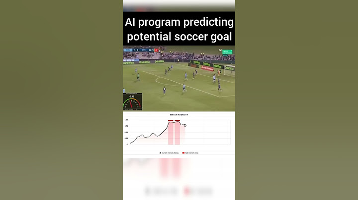 AI program predicting potential soccer goal in near real-time #computervision #machinelearning