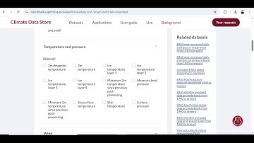 Cara Mendownload Data Meteorologi Curah Hujan, Suhu dan Tekanan Permukaan dari Copernicus atau ECMWF