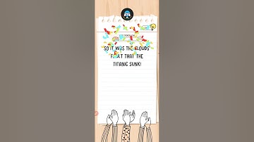 Brain Test All Star Level 107 Walkthrough Solutions | Save The Titanic |