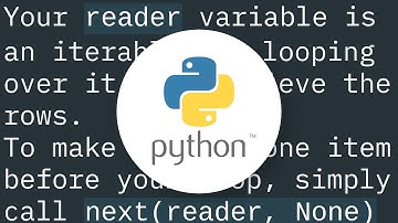 How to skip the headers when processing a csv file using Python?
