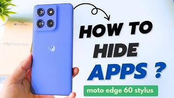 How to Hide App in Moto Edge 60 Stylus 5g[English] |Moto Edge 60 Stylus 5g Apps Hide Settings