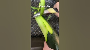 Peeling #cucumber #asmrsounds #viral #healthyfood #trending