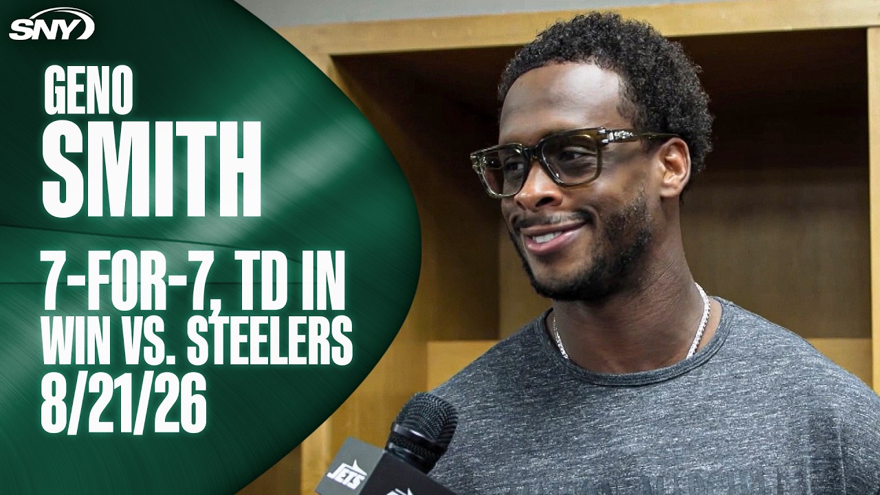 Geno Smith on perfect passing drive in Jets' 17-0 win over Steelers in second preseason game
