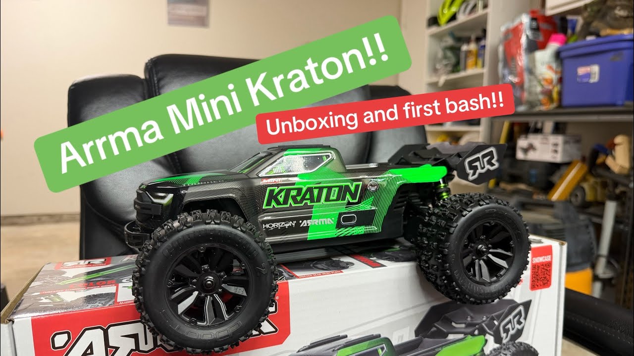 Unboxing the Arrma Mini Kraton and sendng it!!!