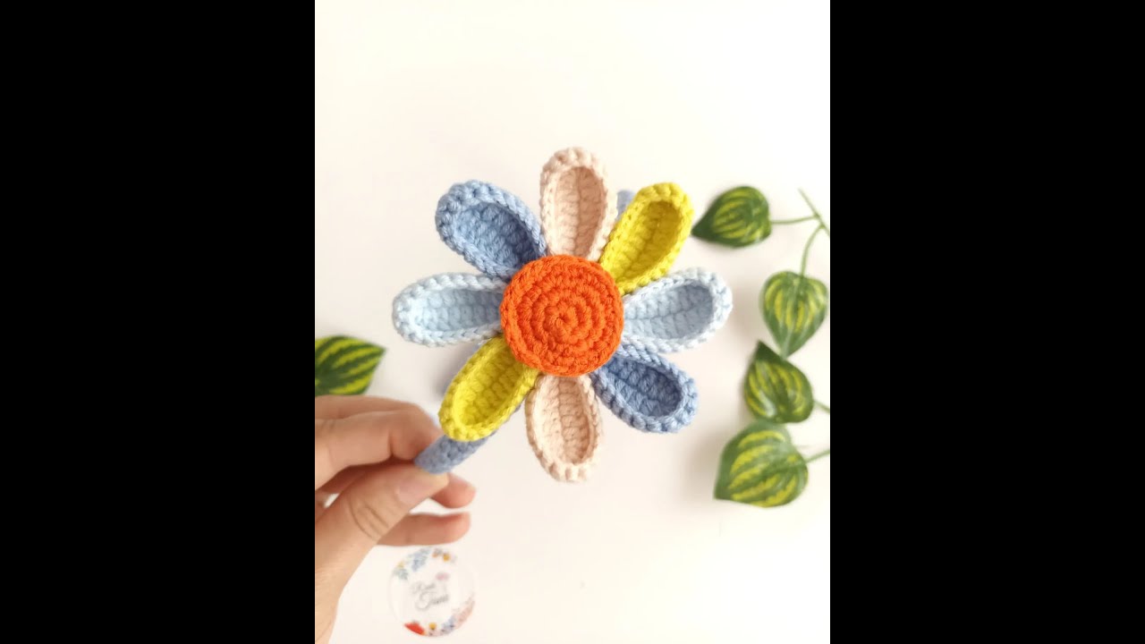 Örgü Papatyalı Taç, Taç Kaplama Tarifi