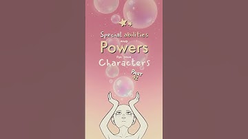 special ability and power ideas for your characters, part 42 🫧 #oc #originalcharacter #art #ocs