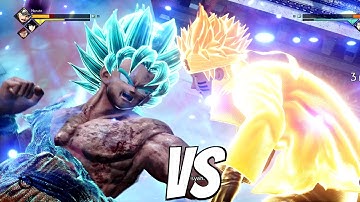 Goku SSB Kaioken vs Naruto 1vs1 Gameplay (PS4 Pro) JUMP FORCE