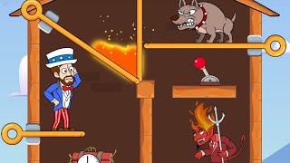 Home Pin Gameplay Hard Level All Game - Pull Pins Game/ Pull Pins - Android Mobile Game screenshot 5