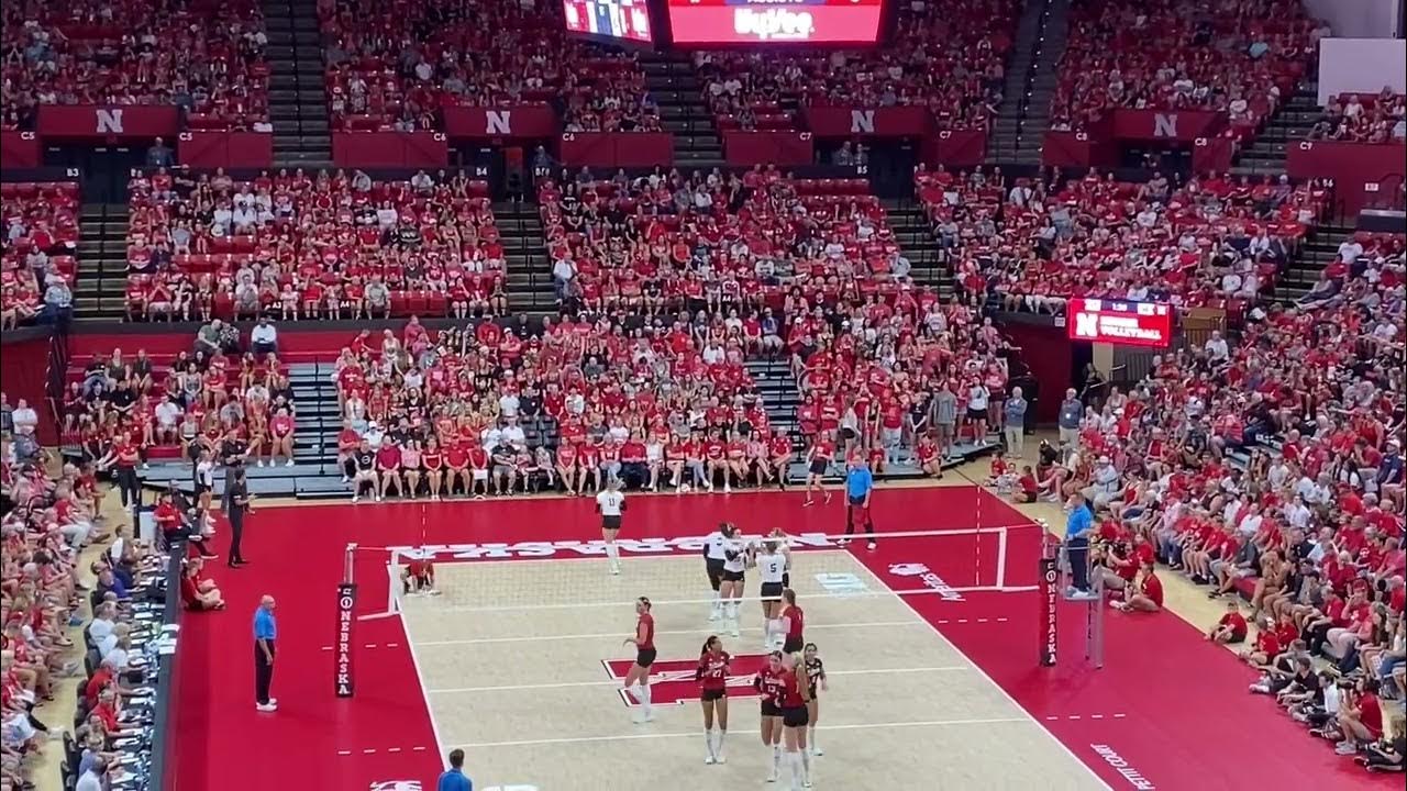 Nebraska Husker Volleyball Red White Scrimmage 2023 8/19/23 huskers 