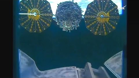 ISS Cygnus OA-5 timelapse x5 release and departure of S.S. Deke Slayton II