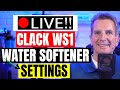 Clack ws1 water softener programming live stream