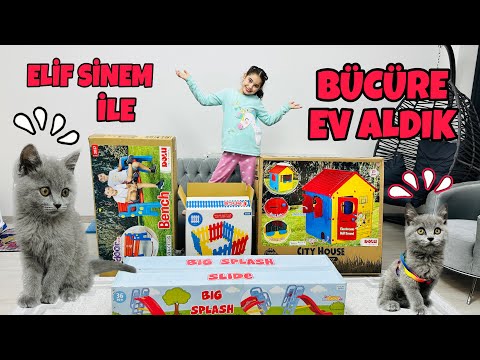 BÜCÜR VE ELİF SİNEM İÇİN EV YAPIYORUZ !! BAKIN BÜCÜR EVİ GÖRÜNCE NAPTI ??