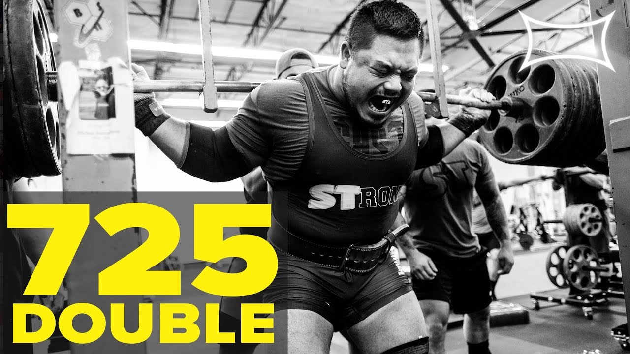 powerlifting squat stand Marcus Sannadan Squats 725 for a Double - In Preparation for His Next Meet | @FILIPINOTHUNDER