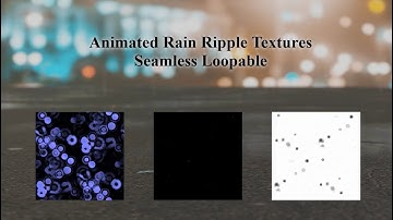 Creating Animated PBR-Textures - Seamless - Loopable ( Rain Ripples ) with Blender Gimp VideoPad