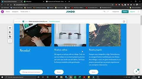 Como hacer una página web con JIMDO