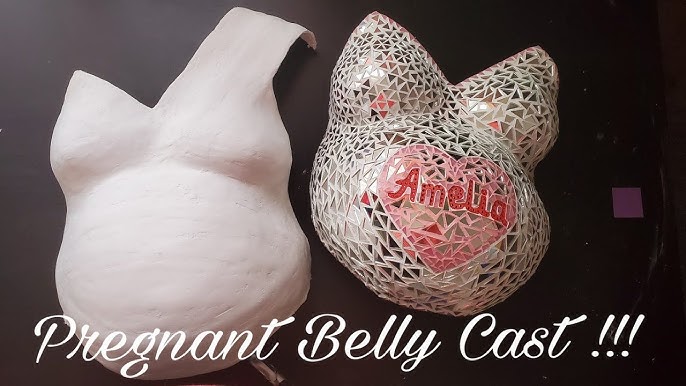 Making a belly cast #bellycast #firsttimemom #viralvideo #SAMA28 #preg