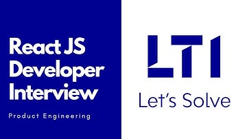 Larsen&Toubro | LTI | Round 1 | ReactJS Interview | Frontend Developer | 3+ Years| ReactJS Developer