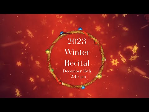 MFAA Winter Recital December 16th at 2:45 pm