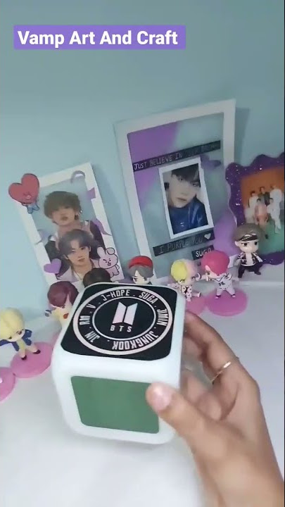 BTS Alarm Desk Clock / Bts Merch/ Clock / #shorts #youtubeshorts #bts @Kiopps Amezing Product 💜💜💜💜💜