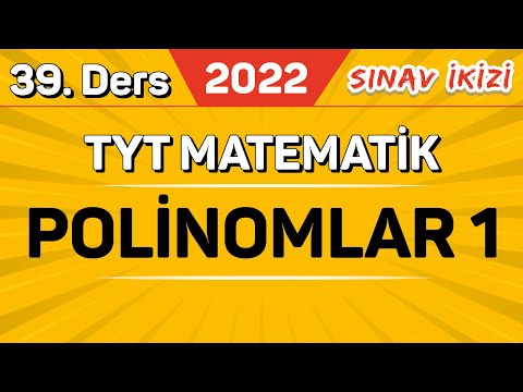 Polinomlar - 1  (39/40) | Sınav İkizi Kampı #2022yolcusu | EMRAH HOCA