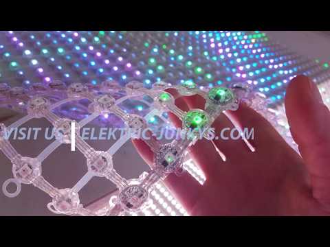 LED Mesh Screen Display P30 Flexible LED Video Screen elektric-junkys.com Skyscraper Facade Cover