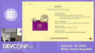 Bootable Containers in Action: Hands on with Deploying AI Workloads - DevConf.CZ 2025