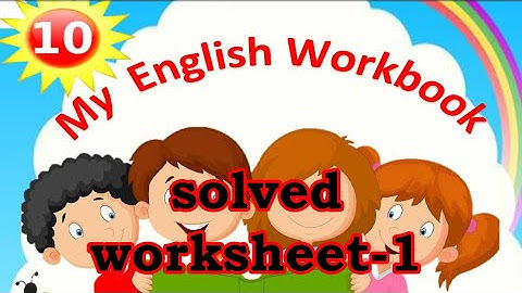 English workbook class 10 | PSEB english workbook worksheet 1 solved