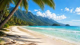 Remote Tropical Cove Beneath the Mountains 🏝️✨ Soft Sea Waves for Focus, Calm and Peaceful Rest screenshot 5