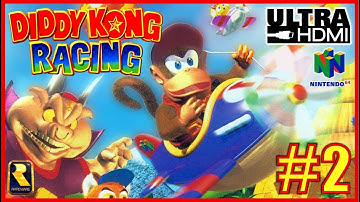 DIDDY KONG RACING [N64 UltraHDMI] Walkthrough Part 2 SILVER COIN & TROPHY CHALLLENGES No Commentary