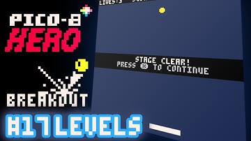 Breakout #17 - Levels - Pico-8 Hero