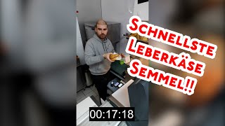 SCHNELLSTE Leberkäse Semmel der WELT🌍🔥#schnell #leberkäse