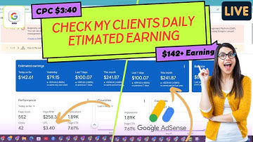 Make money from AdSense approved website | My clients Daily AdSense CPC and Earning Report