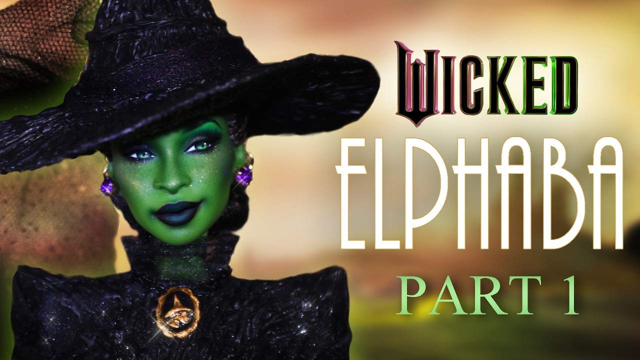 Custom ELPHABA Doll 💚 🔥 ( WICKED MOVIE ) PART 1 - YouTube