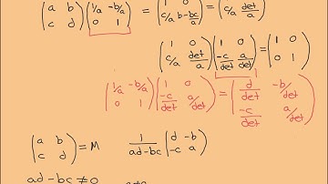 Inverting a 2x2 Matrix with Gaussian Elimination Part 3