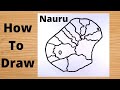 Drawing nauru country map  easy trick