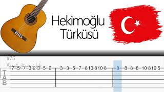 Hekimoğlu Türküsü Guitar tab - hekimoğlu türküsü جيتار تاب