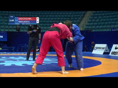 Round 2 Women's GP GI - +71 kg: M. ZASZCZUDLOWI (POL) v. D. NIKOLAEVA (RUS)