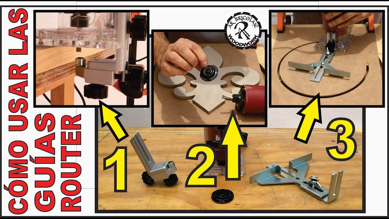 CÓMO USAR LAS GUÍAS DEL ROUTER O FRESADORA DE MANO. - YouTube
