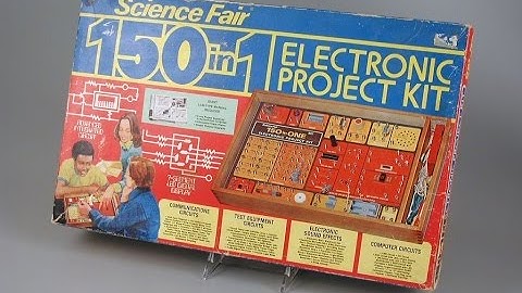 Science Fair 150 in 1 Electronic Project Kit circa 1976, Tandy \ Radio Shack product review.