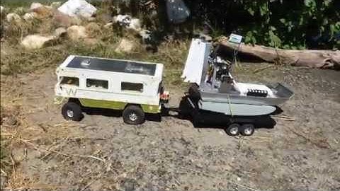 RC Winnebago Trip with Air Boat
