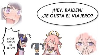 Hey, Raiden Te Gusta El Viajero? - Aether X Ei - Comic Sub Español