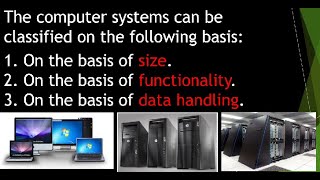 Classification of Computers