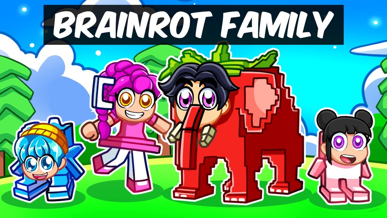 Having a BRAINROT FAMILY in Roblox! (Kpop Demon Hunters)