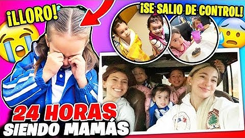24 HORAS SIENDO MAMÁS EN DIA DE ESCUELA 😨 | Hermanas JM con @losmolinaoficial